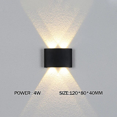 IP65 Vízálló beltéri kültéri Led fali lámpák lefelé LED 5W 10W Led fali lámpa, felületre szerelhető kocka kerti veranda lámpa