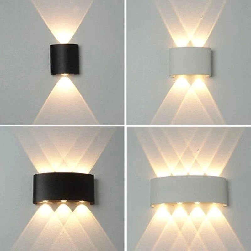 IP65 Vízálló beltéri kültéri Led fali lámpák lefelé LED 5W 10W Led fali lámpa, felületre szerelhető kocka kerti veranda lámpa