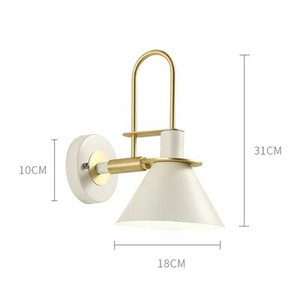 Moderna zidna svjetiljka Industrijske željezne zidne svjetiljke za dnevnu sobu Spavaću sobu Nordijsko noćno zidno svjetlo E27 Kupaonska oprema Svjetlo za ogledalo