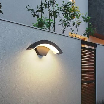 Интелигентна индукционна стенна лампа Градинска светлина за коридор Модерен IP65 Водоустойчив декор за стая Ретро G9 Алуминиево осветително тяло