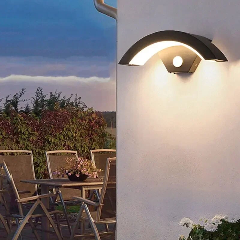 Inteligentna indukcijska zidna svjetiljka Svjetlo za vrt u hodniku Moderna IP65 vodootporna sobna dekoracija Retro G9 aluminijsko rasvjetno tijelo