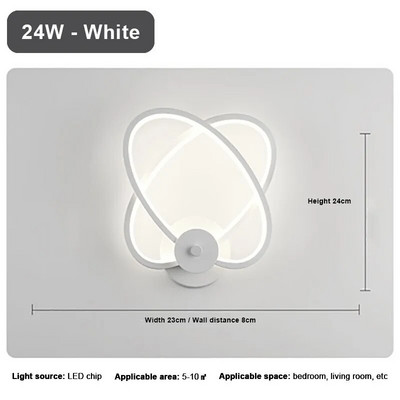 Moderna LED zidna svjetiljka Minimalistički željezni svijećnjak za prolaz do hodnika Dnevni boravak Ukrasna lanterna Spavaća soba Noćna rasvjetna tijela