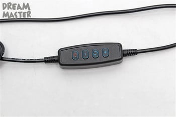 Нова 5W димируема LED стенна лампа черно-бяла DC5V USB димируема LED стенна лампа за нощно четене лампа за спалня с гъша шия