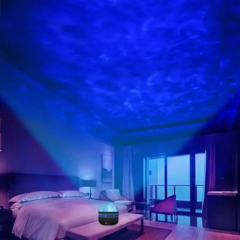 Светлина за проектор Galaxy Звездно небе Нощна светлина RGB 7 цветна магическа топка Декорация на спалня Лампа за проектор за парти Подарък за рожден ден