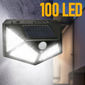 100 LED ηλιακό φωτιστικό τοίχου όλων των πλευρών Φωτεινός αισθητήρας κίνησης Ανθρώπινη επαγωγή Αυλή αδιάβροχη σκάλα Φωτιστικό τοίχου εξωτερικού χώρου