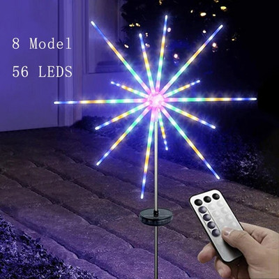 LED ηλιακό φως πυροτεχνημάτων Εξωτερική λάμπα αλόγων μετεωρίτης Φώτα χορδής γιρλάντα Διακόσμηση δρόμου Χριστουγεννιάτικη Πρωτοχρονιά