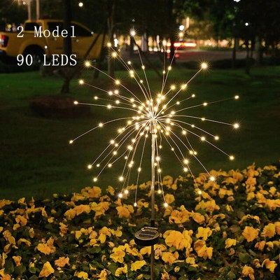 LED ηλιακό φως πυροτεχνημάτων Εξωτερική λάμπα αλόγων μετεωρίτης Φώτα χορδής γιρλάντα Διακόσμηση δρόμου Χριστουγεννιάτικη Πρωτοχρονιά