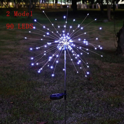LED ηλιακό φως πυροτεχνημάτων Εξωτερική λάμπα αλόγων μετεωρίτης Φώτα χορδής γιρλάντα Διακόσμηση δρόμου Χριστουγεννιάτικη Πρωτοχρονιά