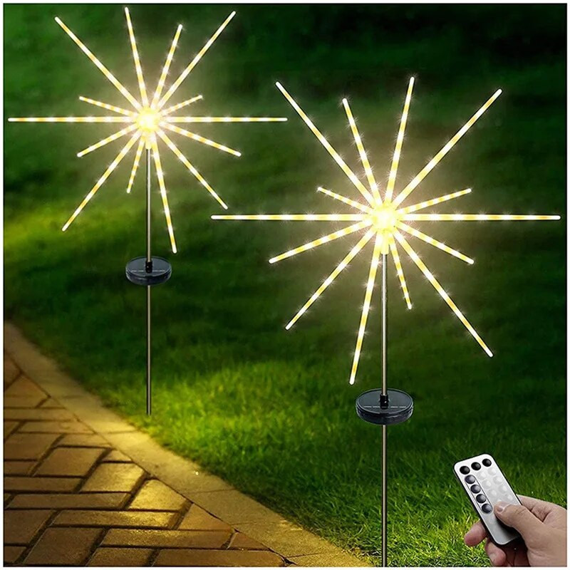LED ηλιακό φως πυροτεχνημάτων Εξωτερική λάμπα αλόγων μετεωρίτης Φώτα χορδής γιρλάντα Διακόσμηση δρόμου Χριστουγεννιάτικη Πρωτοχρονιά