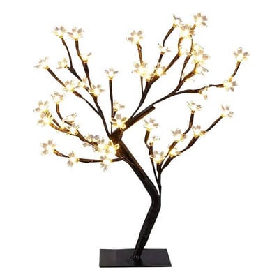 Cherry Tree Night Light LED dekoratív asztali lámpa skandináv kristály virágos asztali lámpa hálószoba otthoni ajándék dekoráció