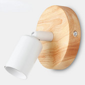 Nordic Wood fali lámpa lámpa E27 Retro éjjeli lámpa Vintage beltéri világítás hálószoba nappali lakberendezéshez LED fali lámpatest