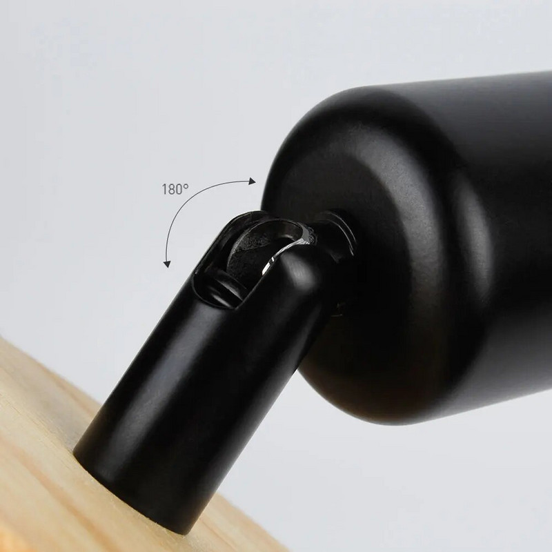 Nordic Wood sieninis šviestuvas Sconce E27 Retro lovos senovinis vidaus apšvietimas Miegamojo gyvenamasis kambarys namų dekoravimui LED sieninis šviestuvas