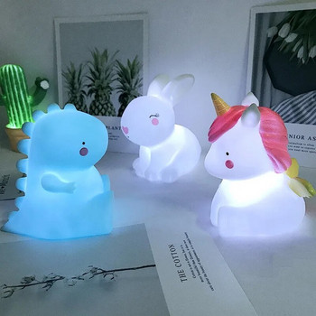 Анимационна коледна нощна лампа LED декорация Луна Звезда Момиче Деца Детска играчка Подарък Лампа за спалня Нощна стая с батерия