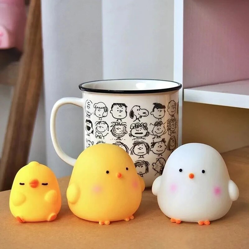 Noćna svjetiljka s crtanim piletinom Kreativna slatka LED svjetiljka Noćna svjetiljka za spavaću sobu Noćna svjetiljka za dječju sobu Dekoracija noćne svjetiljke Nije blještava