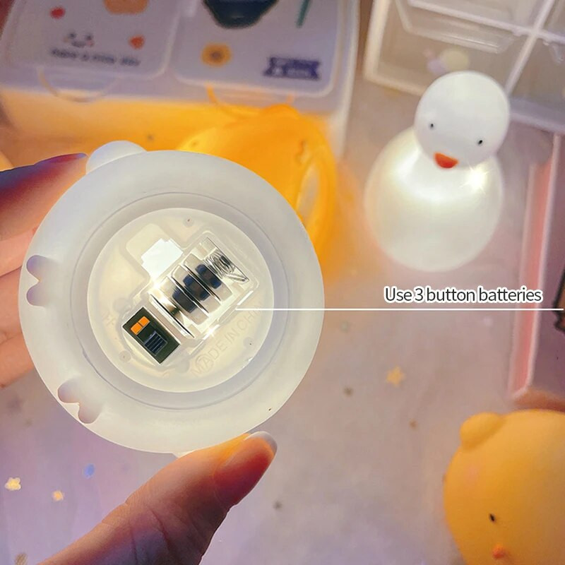 Noćna svjetiljka s crtanim piletinom Kreativna slatka LED svjetiljka Noćna svjetiljka za spavaću sobu Noćna svjetiljka za dječju sobu Dekoracija noćne svjetiljke Nije blještava