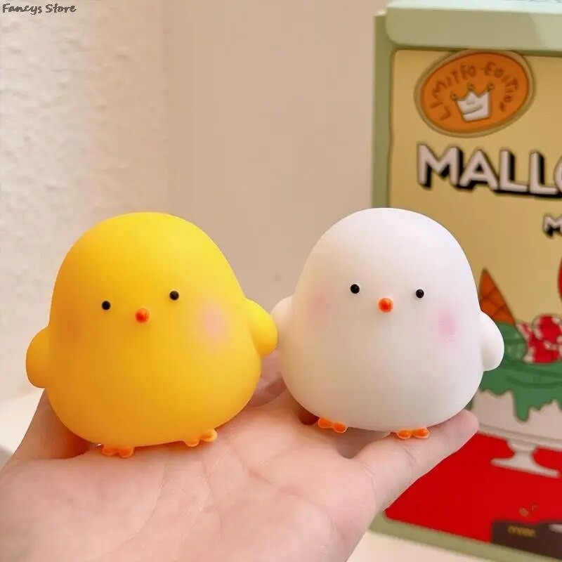 Slatka patka Piletina Noćno svjetlo Silikonska LED svjetiljka za životinje Beba Dekoracija dječje spavaće sobe Rasvjeta za uštedu energije Oči za dojenje Spavanje