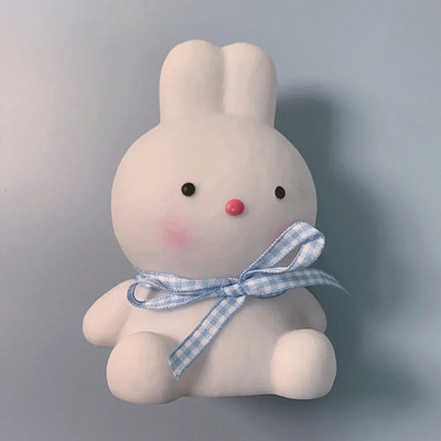 Lumină de noapte cu flori cu LED Mini lampă drăguț iepure rață pentru birou, lună, brânză, ornament, lampă de dormit pentru noptiere, cadouri de vacanță