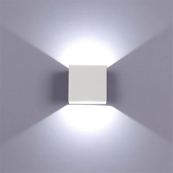 6W lampada luminaria LED алуминиева стенна осветителна релса проект квадратна LED лампа нощно шкафче спалня осветление