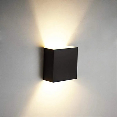 6W lampada luminaria LED Alumínium fali világítósín projekt Négyzet alakú LED lámpa éjjeli szoba hálószoba világítás