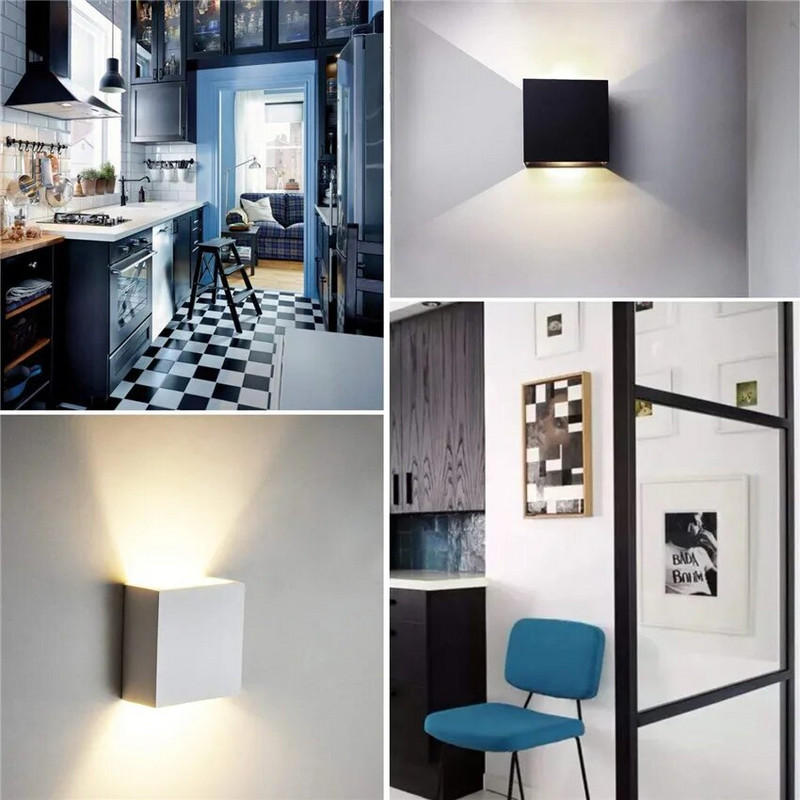 6W lampada luminaria LED aluminijska zidna rasvjetna tračnica Projekt kvadratne LED svjetiljke osvjetljenje spavaće sobe uz krevet