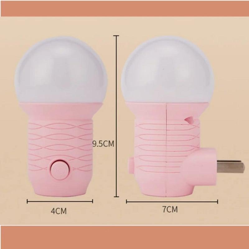 LED naktinė lemputė Balta šviesa šilta šviesa Kūdikio žindymo akims Miego lemputė Miegamojo lizdas Apšvietimas Energiją taupanti lempa Balkonas