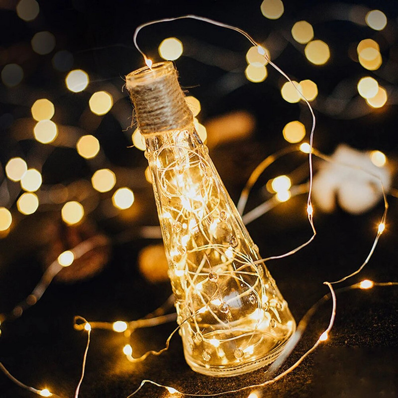 4M LED styginių lemputė Sidabrinė viela Fėjų girlianda Namų Kalėdų eglutė Vestuvių Užuolaidos Vakarėlio dekoravimas Šventinis apšvietimas Pasakų sodas