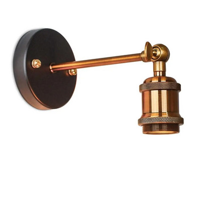 WLGNM Retro zidna svjetiljka za potkrovlje Blagovaonica Spavaća soba Radna soba Kupaonica Željezni abažur E27 Baza Kreativna rasvjeta s prekidačem