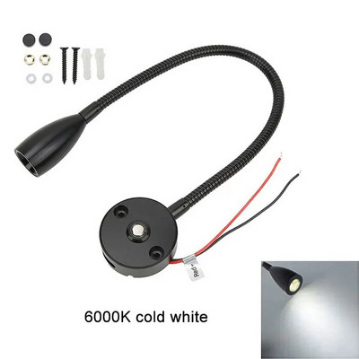DC12V 24V LED svjetlo za čitanje s mogućnošću prigušivanja, 40 cm dugo Gooseneck RV zidna svjetiljka za kamper kombi, prikolica, kamion, čamac, unutarnja rasvjeta