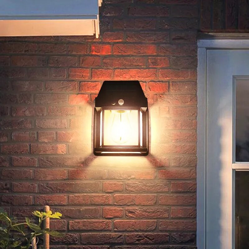 Solar wolfram huzal izzós fali lámpák Kerti lámpák Kültéri vízálló led kerti táj díszlámpák