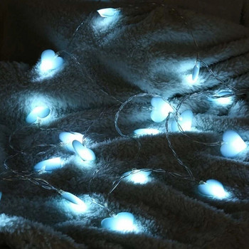 Φωτάκια LED σε σχήμα καρδιάς String 1,5M 3M Φωτάκια εσωτερικού χώρου Νεράιδα Χριστουγεννιάτικη διακόσμηση γιρλάντα για την ημέρα του Αγίου Βαλεντίνου Διακόσμηση σαλονιού