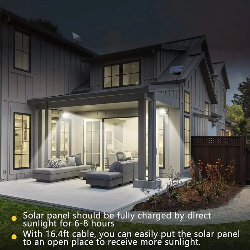 106/118/192LED-välis päikesevalgusti liikumisanduriga kaugjuhtimispult IP65 veekindel päikeseenergia seinalamp siseõue garaaži aiavalgustuse jaoks