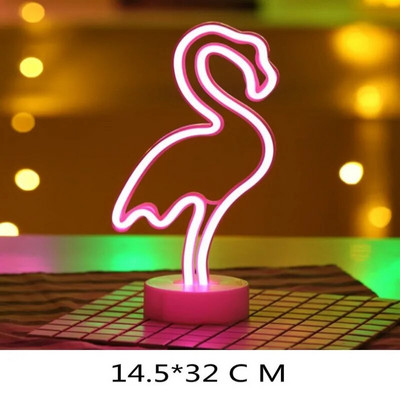 Led Topla Zvijezda Mjesec Neonski natpis Stolna svjetiljka Barska lampa za zabavu za spavaću sobu Kućni ukrasi kaktusa Noćna svjetiljka Djeca Poklon za bebe