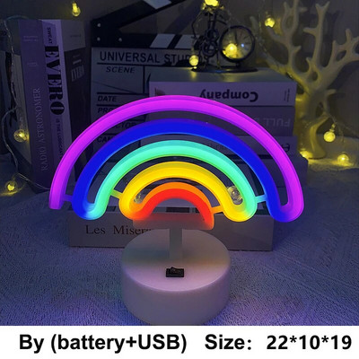 Led Topla Zvijezda Mjesec Neonski natpis Stolna svjetiljka Barska lampa za zabavu za spavaću sobu Kućni ukrasi kaktusa Noćna svjetiljka Djeca Poklon za bebe