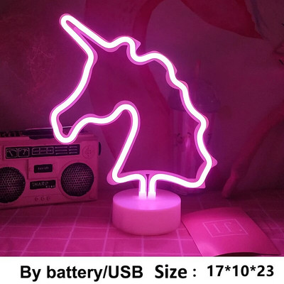 Led Topla Zvijezda Mjesec Neonski natpis Stolna svjetiljka Barska lampa za zabavu za spavaću sobu Kućni ukrasi kaktusa Noćna svjetiljka Djeca Poklon za bebe