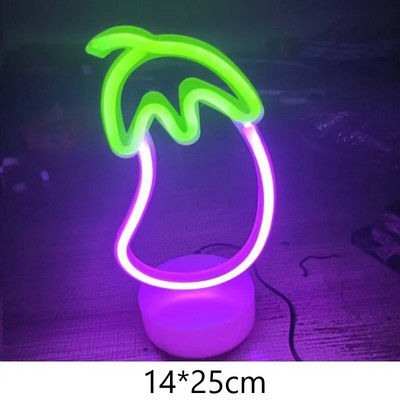 Led Topla Zvijezda Mjesec Neonski natpis Stolna svjetiljka Barska lampa za zabavu za spavaću sobu Kućni ukrasi kaktusa Noćna svjetiljka Djeca Poklon za bebe