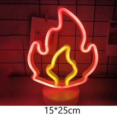 Led Topla Zvijezda Mjesec Neonski natpis Stolna svjetiljka Barska lampa za zabavu za spavaću sobu Kućni ukrasi kaktusa Noćna svjetiljka Djeca Poklon za bebe