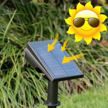 Ηλιακός λαμπτήρας IP65 Φώτα εξωτερικού χώρου LED Μεταβαλλόμενο έδαφος Φως κήπου Αδιάβροχο Προβολείς τοπίου Διακόσμηση κήπου Ζεστό