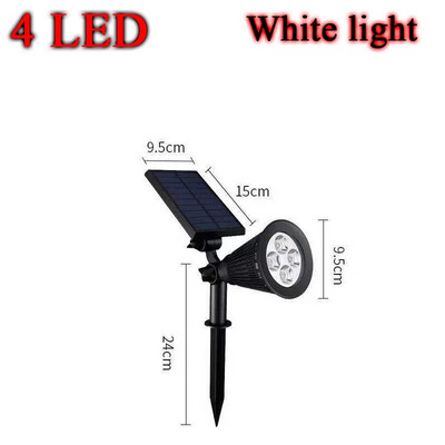 Napelemes lámpa IP65 kültéri lámpák LED váltóföld Kertészet Kerti lámpa Vízálló Táj spotlámpák Kerti dekoráció Forró