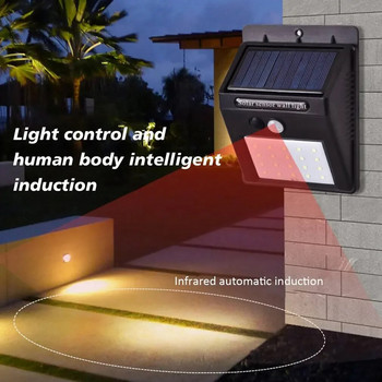 Ηλιακός προβολέας LED για ηλιακά φώτα εξωτερικού χώρου Αδιάβροχο με αισθητήρα κίνησης 20 30 Led Solar Focus Διακόσμηση κήπου Φωτιστικό τοίχου