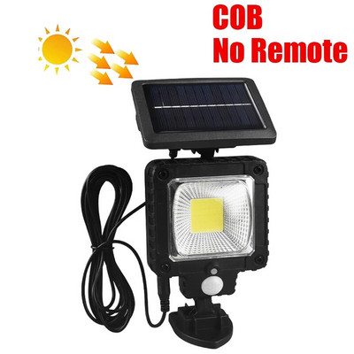 LED saulės padalytas sieninis šviestuvas 3 režimų vandeniui atsparios judesio jutiklio lempos Sodo gatvių apšvietimas Saulės lempa sodo apsaugos sieniniam šviestuvui