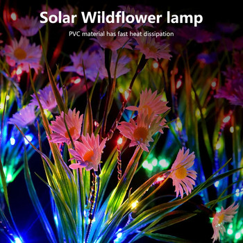 1/3 Head LED Solar Sunflower Φως εξωτερικού χώρου γκαζόν Ηλιακό φως LED κήπου Αυλή Νυχτερινό φωτιστικό γκαζόν Τοπίο Διακόσμηση σπιτιού κήπου