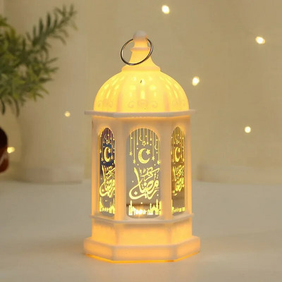 2024 Ramadan Decoration Star Moon LED svijećnjak Lampa za Ramadan Kareem Islamska muslimanska kućna dekoracija Lampa Eid Mubarak Party Pokloni