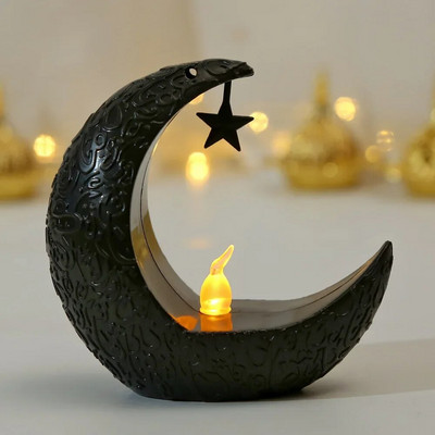 2024 Ramadan Decoration Star Moon LED svijećnjak Lampa za Ramadan Kareem Islamska muslimanska kućna dekoracija Lampa Eid Mubarak Party Pokloni