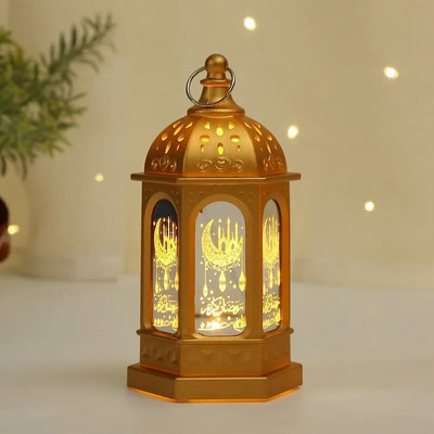 2024 Ramadan Decoration Star Moon LED svijećnjak Lampa za Ramadan Kareem Islamska muslimanska kućna dekoracija Lampa Eid Mubarak Party Pokloni