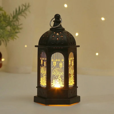 2024 Ramadan Decoration Star Moon LED svijećnjak Lampa za Ramadan Kareem Islamska muslimanska kućna dekoracija Lampa Eid Mubarak Party Pokloni