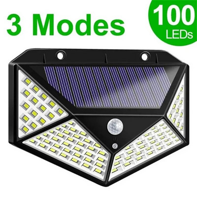 Solarna svjetla 100/118LED Zidna solarna rasvjeta Vanjska sigurnosna rasvjeta Noćna svjetiljka Vodootporna IP65 senzor pokreta Detektorska svjetiljka Vrt