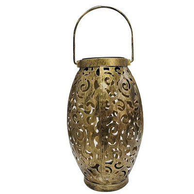 Solarne svjetiljke Metalne viseće solarne svjetiljke Vanjske LED lampione na solarni pogon Vrtna rasvjeta za terasu, dvorište, trijem, staza, šetalište