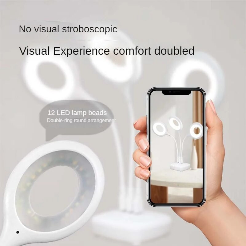 Prijenosna USB Flexo Led stolna svjetiljka DC5V LED svjetla za knjige za učenje i čitanje za računalo PC Laptop Ring Eye Care Led svjetlo Stolne svjetiljke