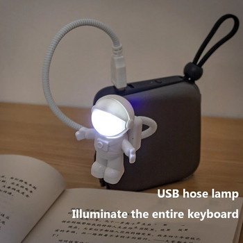 USB νυχτερινό φως LED σε σχήμα Αστροναύτη Γραφείο ανάγνωσης νυχτερινού φωτός Διακοσμητικό φωτιστικό Spaceman Δώρα για παιδιά