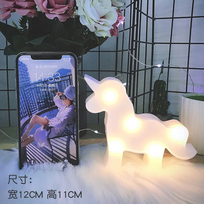 Επιτραπέζιο φωτιστικό νύχτας Mini LED 12cm Ζώο Flamingo Star Καρδιά Μονόκερος Χριστουγεννιάτικο δέντρο καρύδας Διακοσμητικό πάρτι σπιτιού 3D Φωτιστικό γραφείου